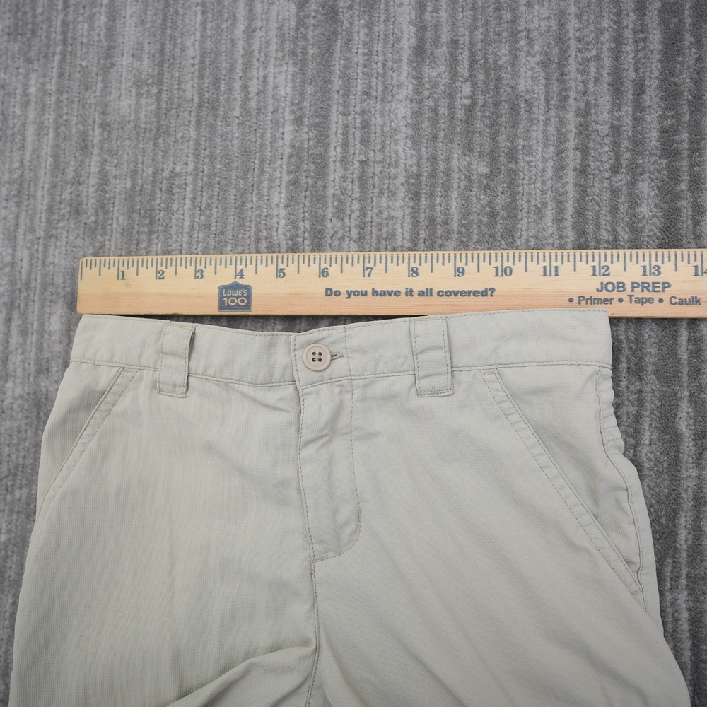 Columbia Omni-Shade Convertible Pants Tan Zip Off Hiking Cargo Boys Size 8 - Picture 4 of 10